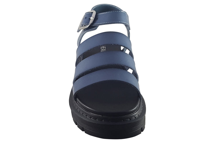 Heavenly Feet Saffron Denim Womens Sandals