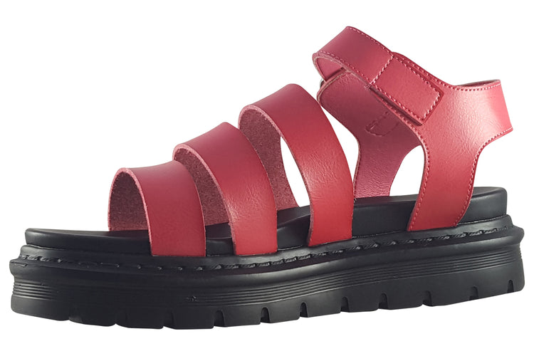 Heavenly Feet Saffron Fuchsia Womens Sandals