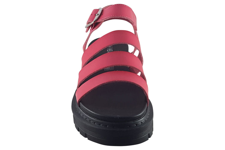 Heavenly Feet Saffron Fuchsia Womens Sandals