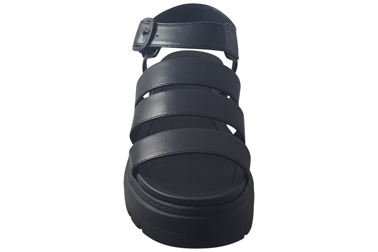 Heavenly Feet Saffron/Storm Black Womens Sandals