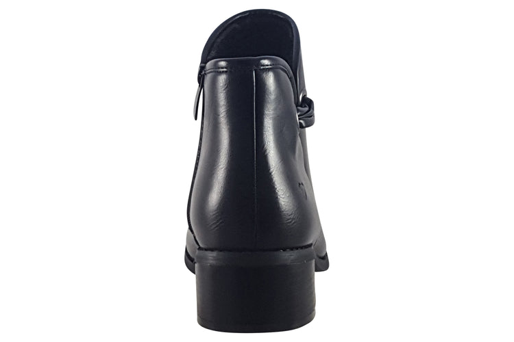 Heavenly Feet Sian Black Womens Boots