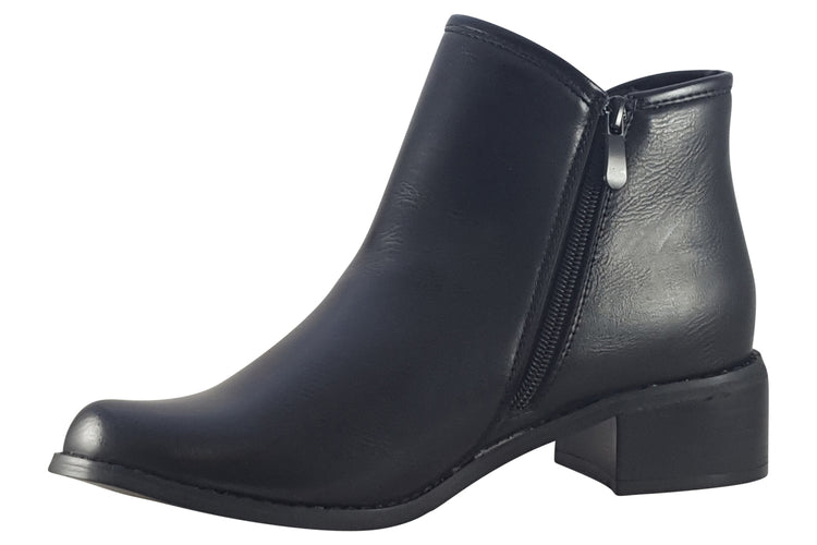 Heavenly Feet Sian Black Womens Boots
