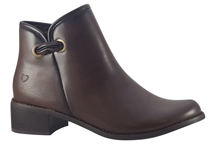 Heavenly Feet Sian Chocolate Womens Boots