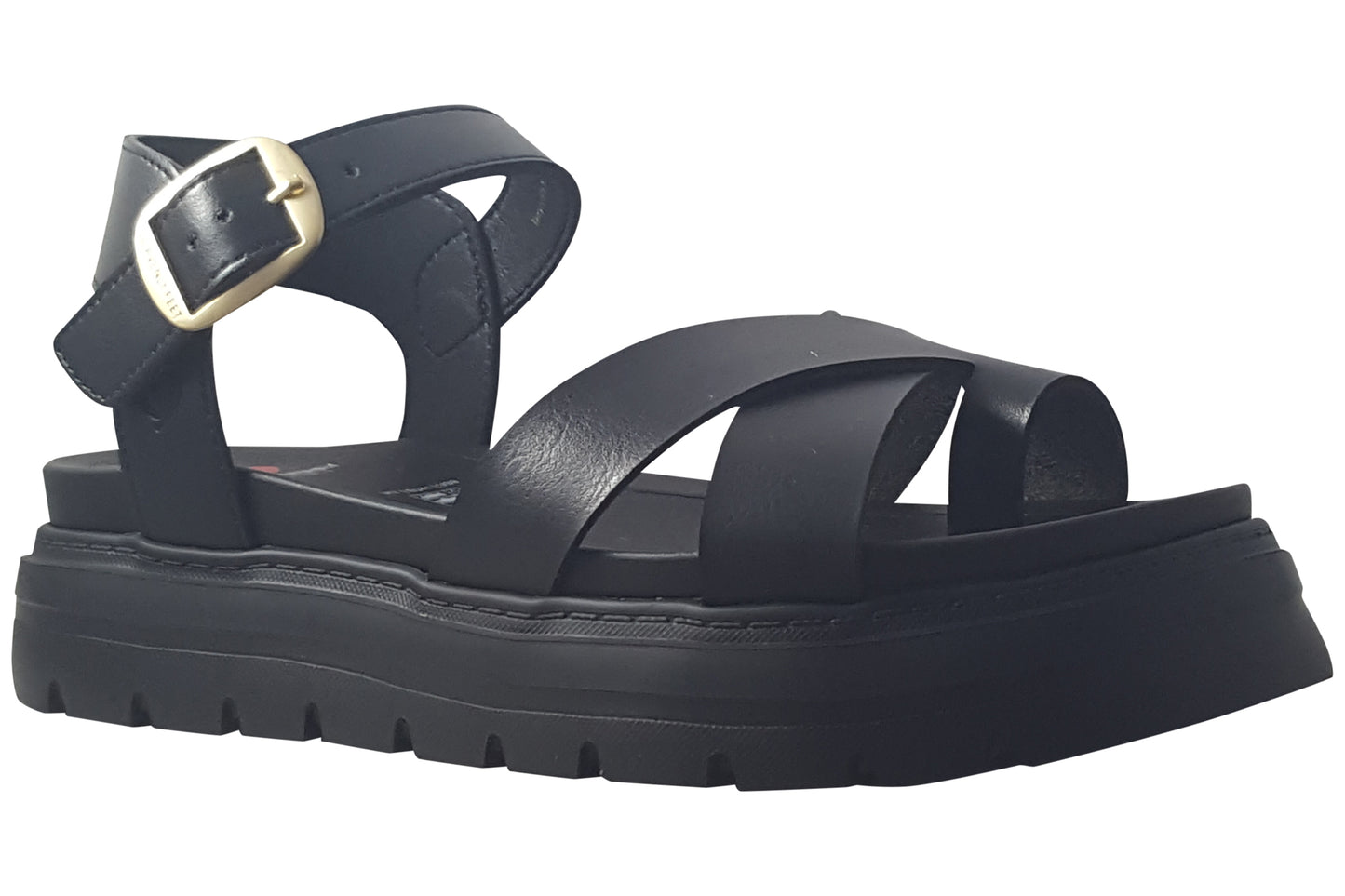 Heavenly Feet Temple Black Womens Sandals