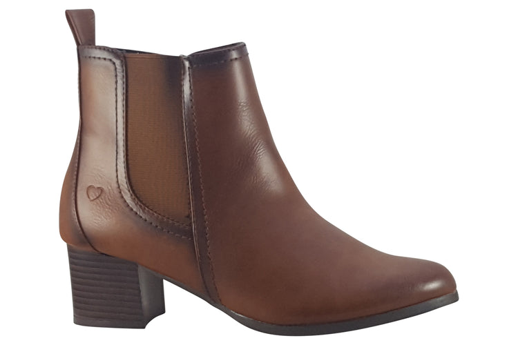 Heavenly Feet Vale Brown Womens Boots