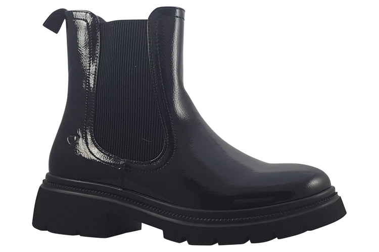 Heavenly Feet Zeta Black Patent Womens Boots