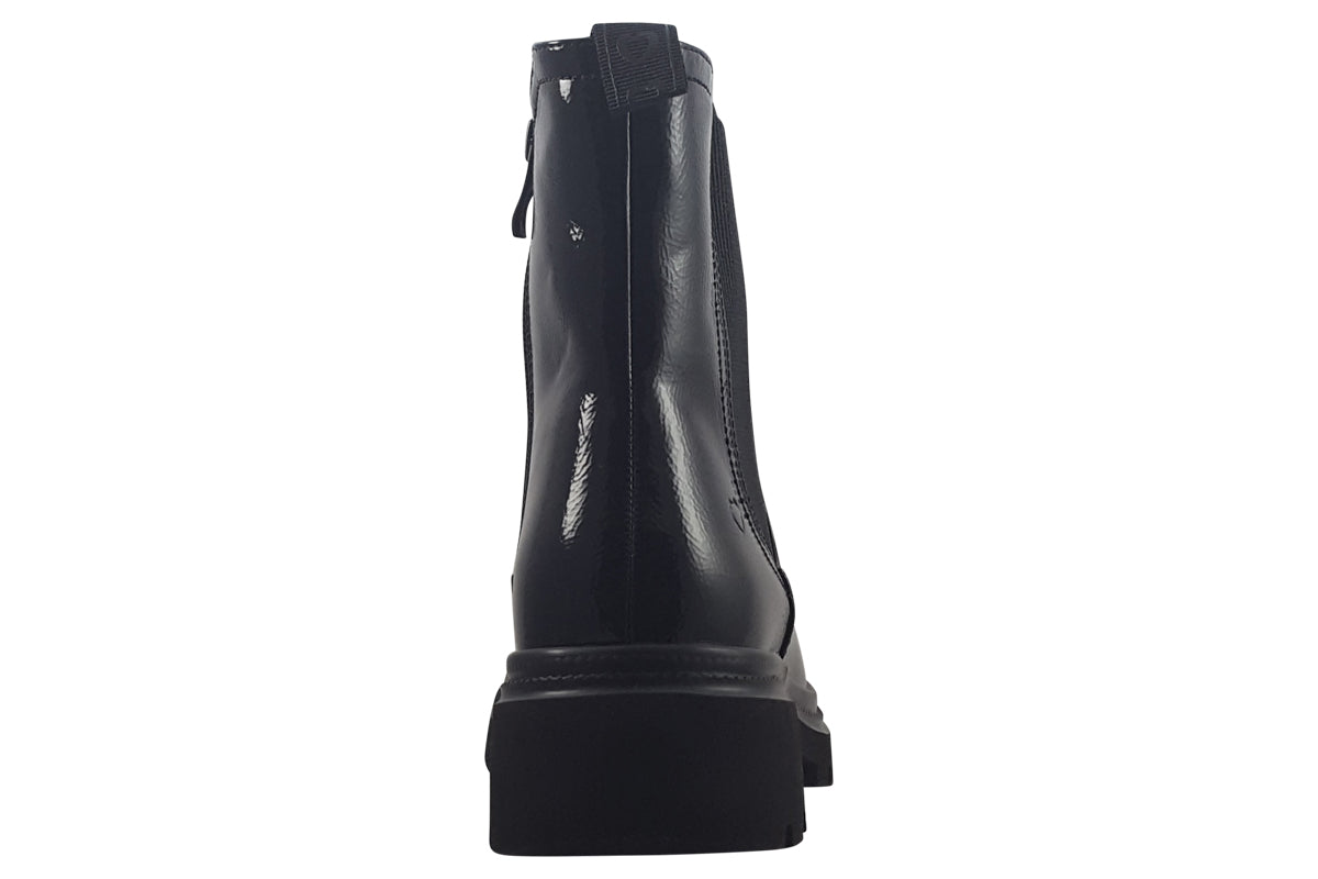 heavenly feet zeta black womens boots back