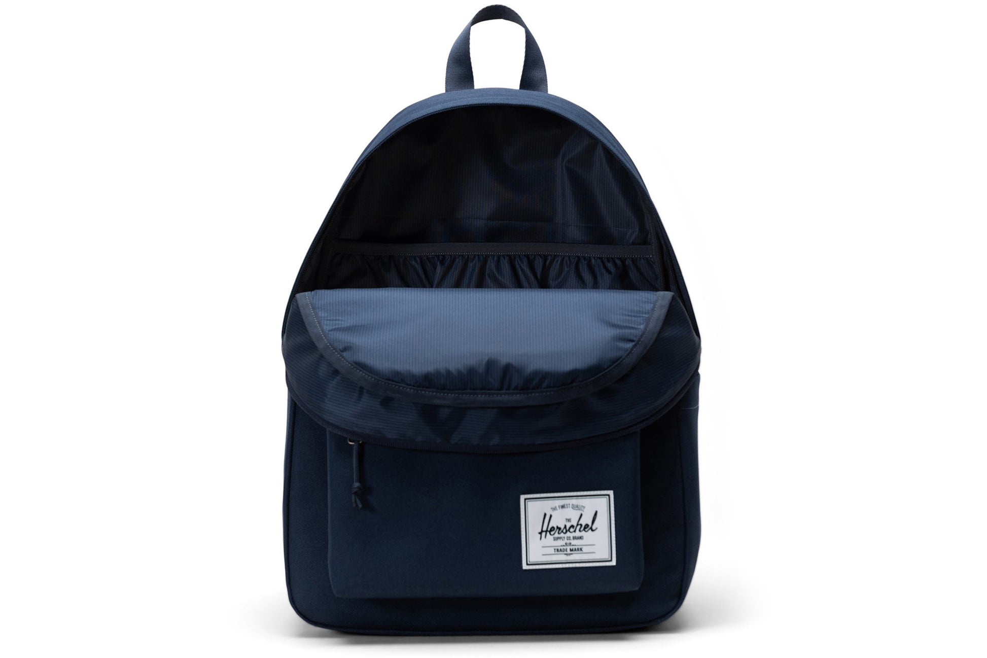 herschel-bags-classic-backpack-back-packs-navy-front-open