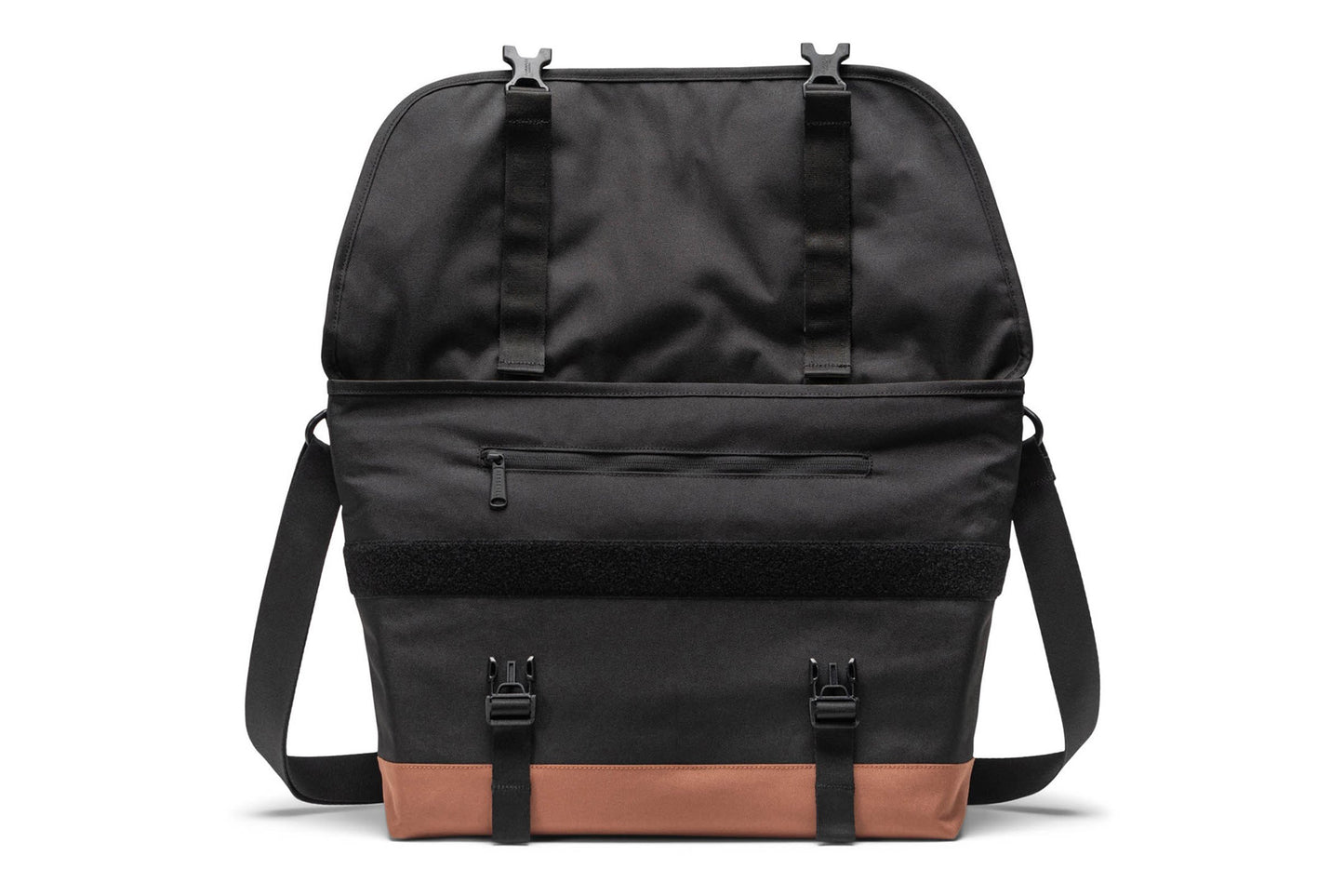 Herschel Cove Messenger Bag Black/Saddle Brown Womens Bags