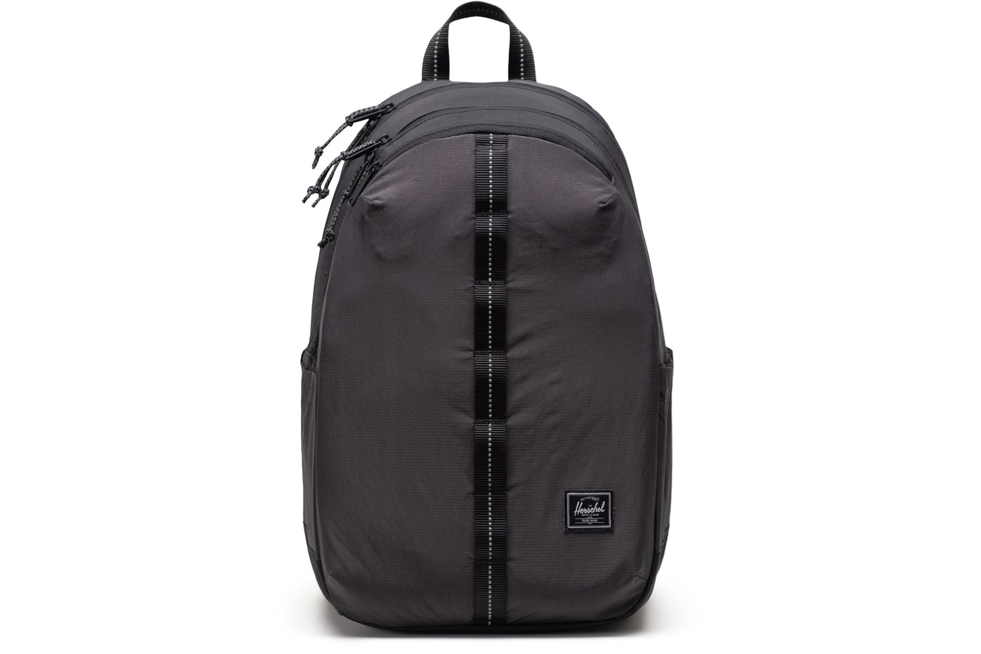 herschel-bags-herschel-kingston-ripstop-reflective-backpack-back-packs-black-black-front