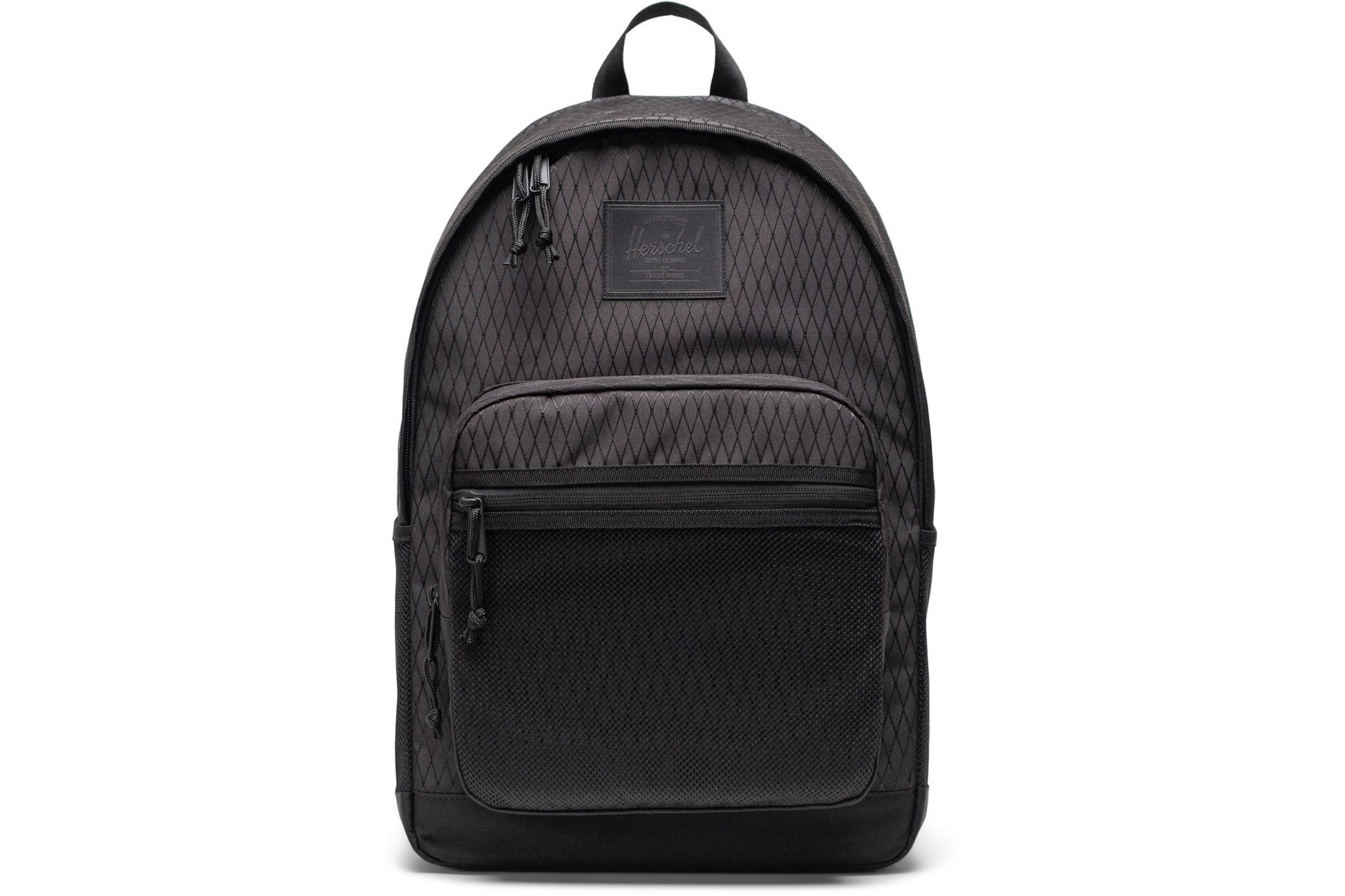 herschel-bags-kaine-backpack-back-packs-black-diamond-black-front