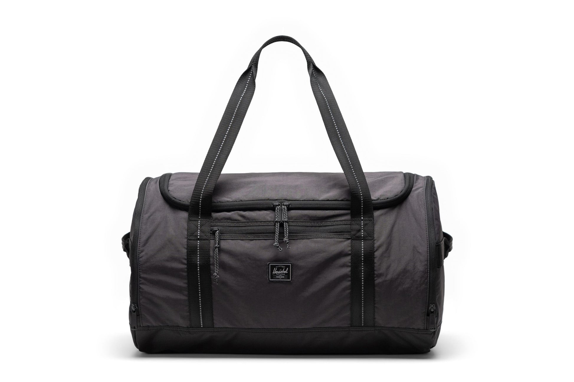 herschel-bags-kaine-ripstop-reflective-duffle-holdalls-black-black-front_f047af98-2c45-4465-a613-ece2a5a16ef2