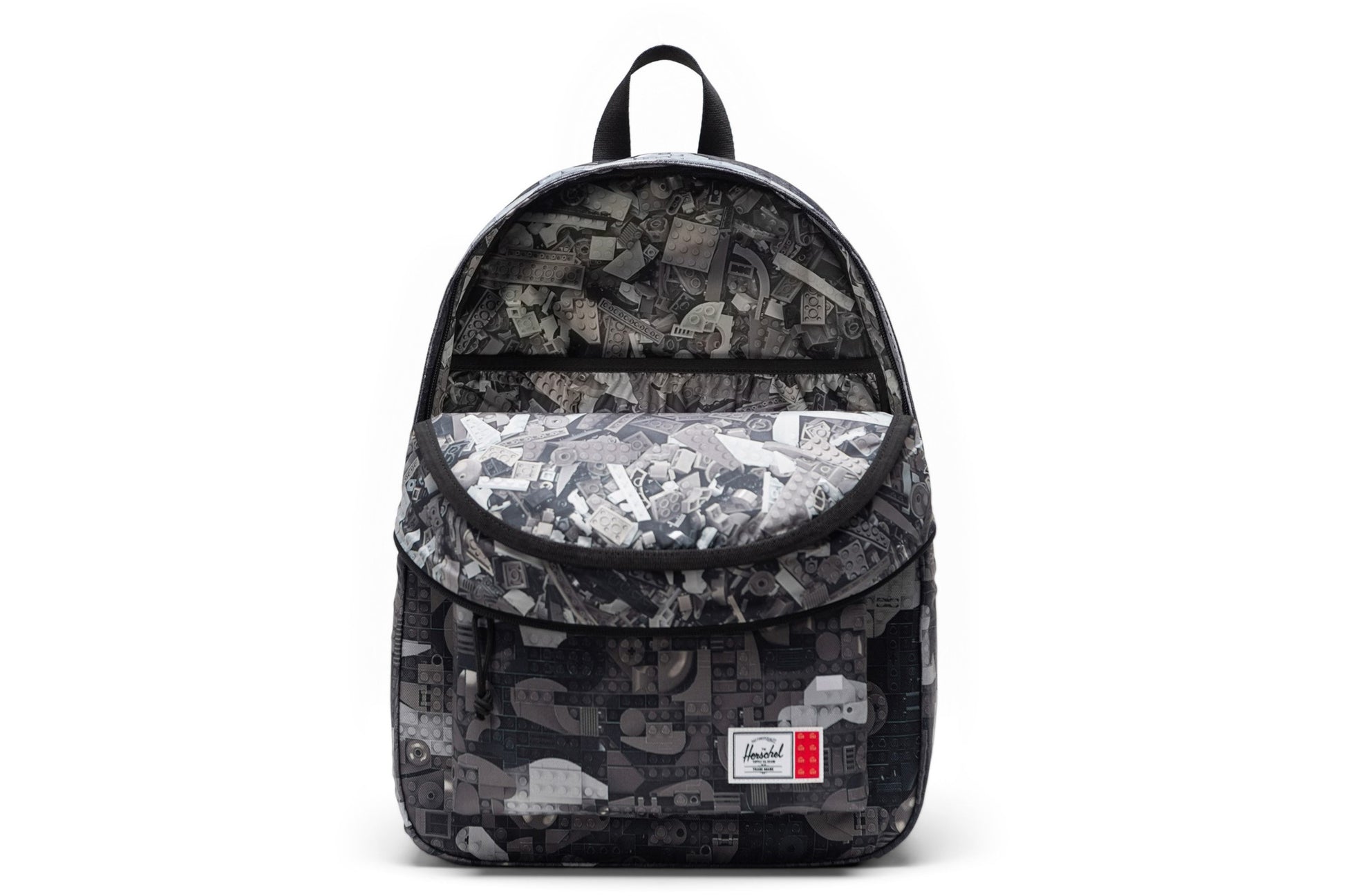 herschel-bags-lego-herschel-classic-backpack-back-packs-abstract-bricks-black-front-open