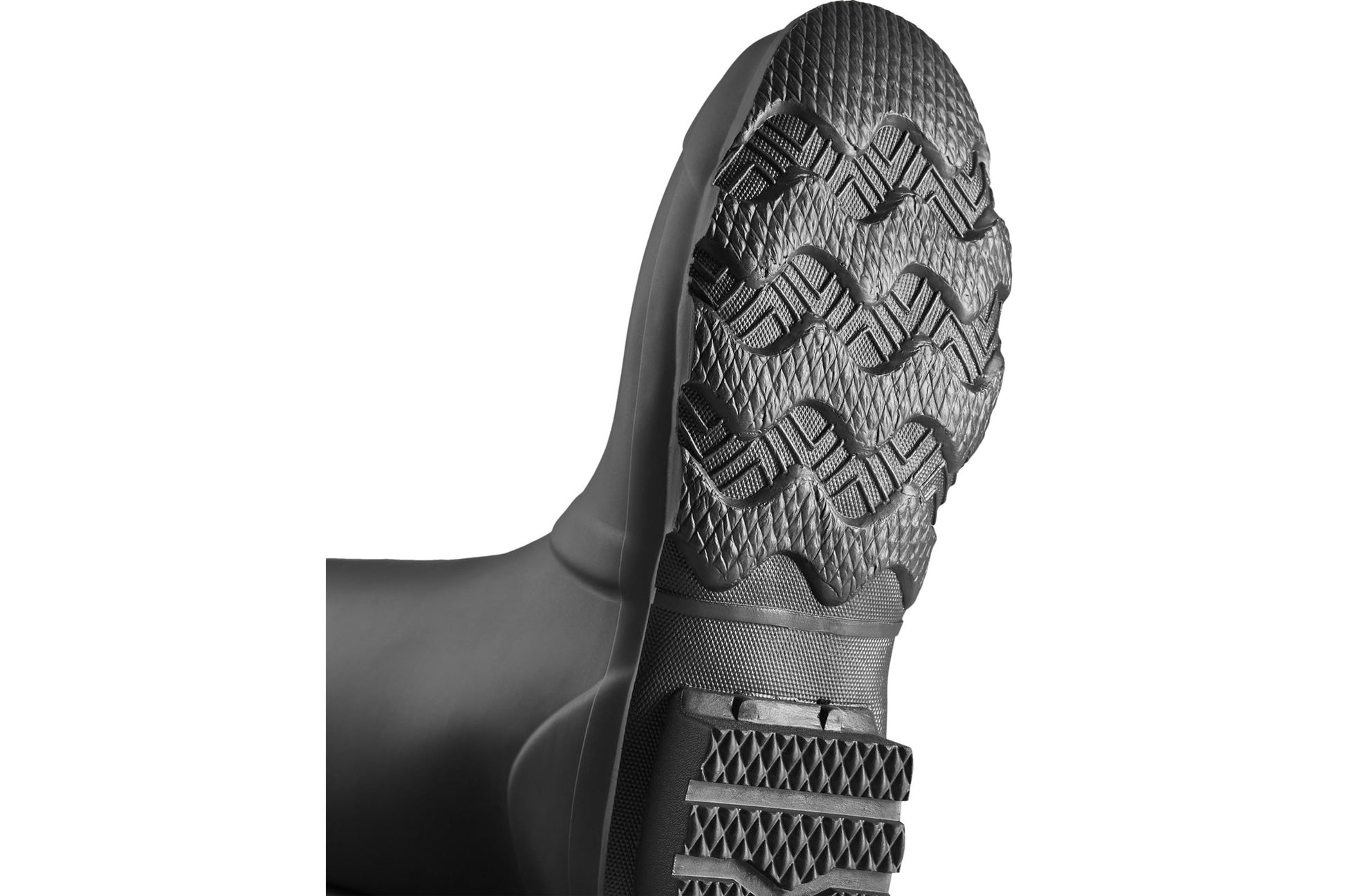 hunter-argyll-short-knee-black-plain-rubber-wellingtons-sole