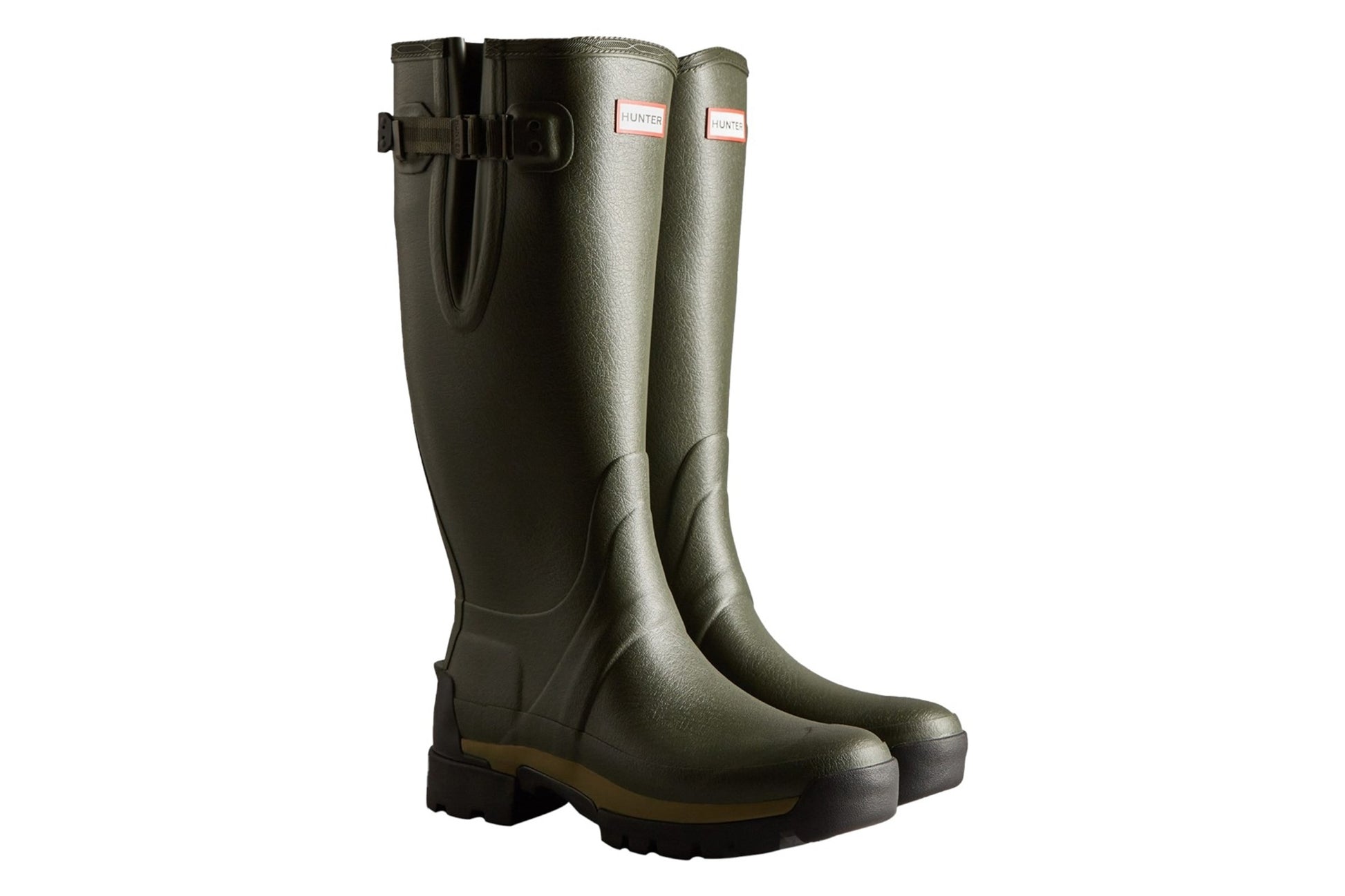 hunter-balmoral-adjustable-wellington-dark-olive