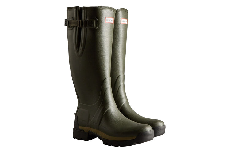 Hunter Balmoral Adjustable Olive Mens Wellies & Work Boots