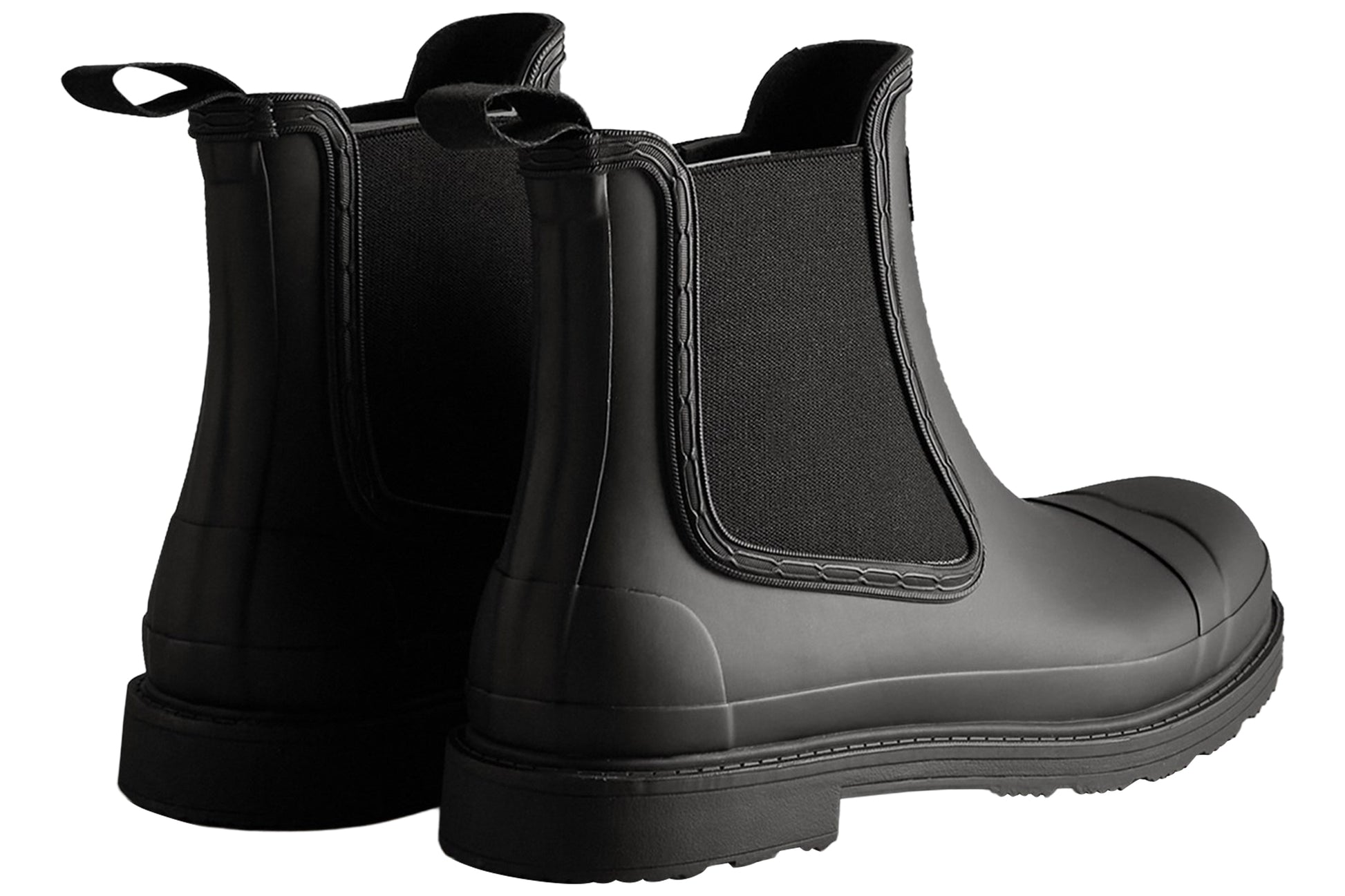 hunter-commando-black-patterned-wellingtons-back-pair