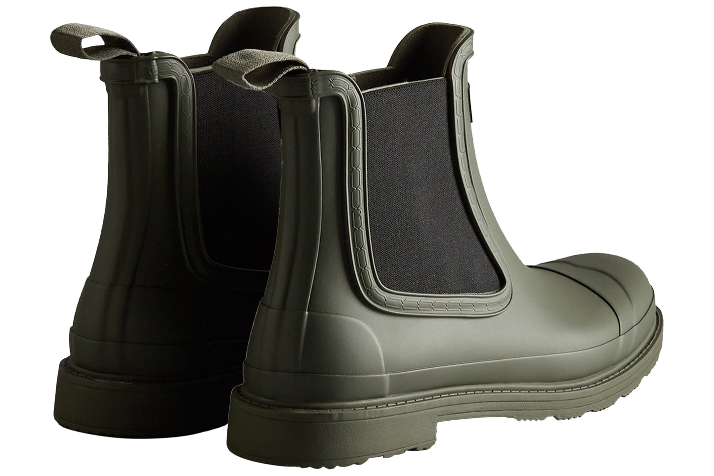 Hunter Commando Dark Olive Mens Wellies & Work Boots