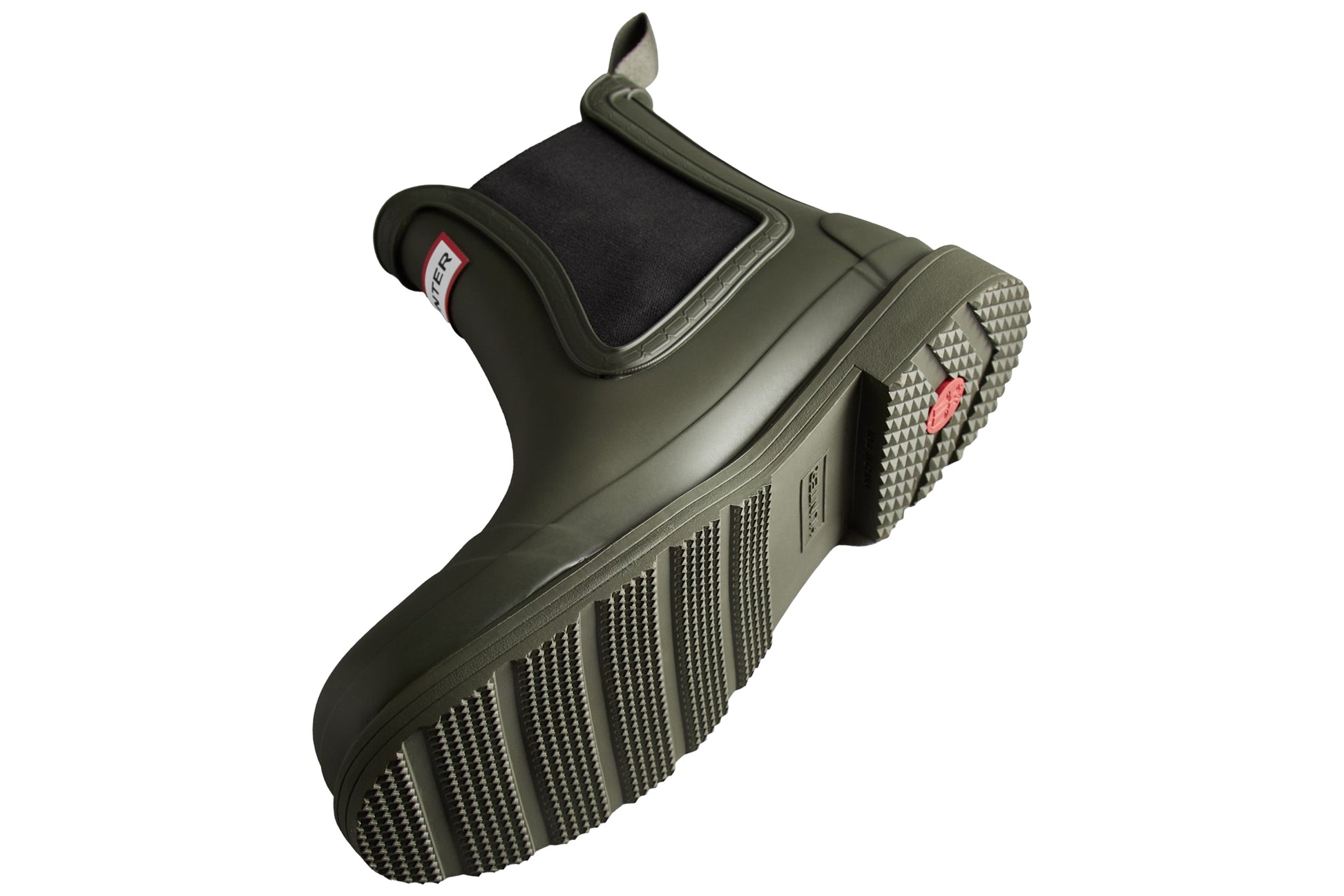 hunter-commando-dark-olive-patterned-wellingtons-sole-detail