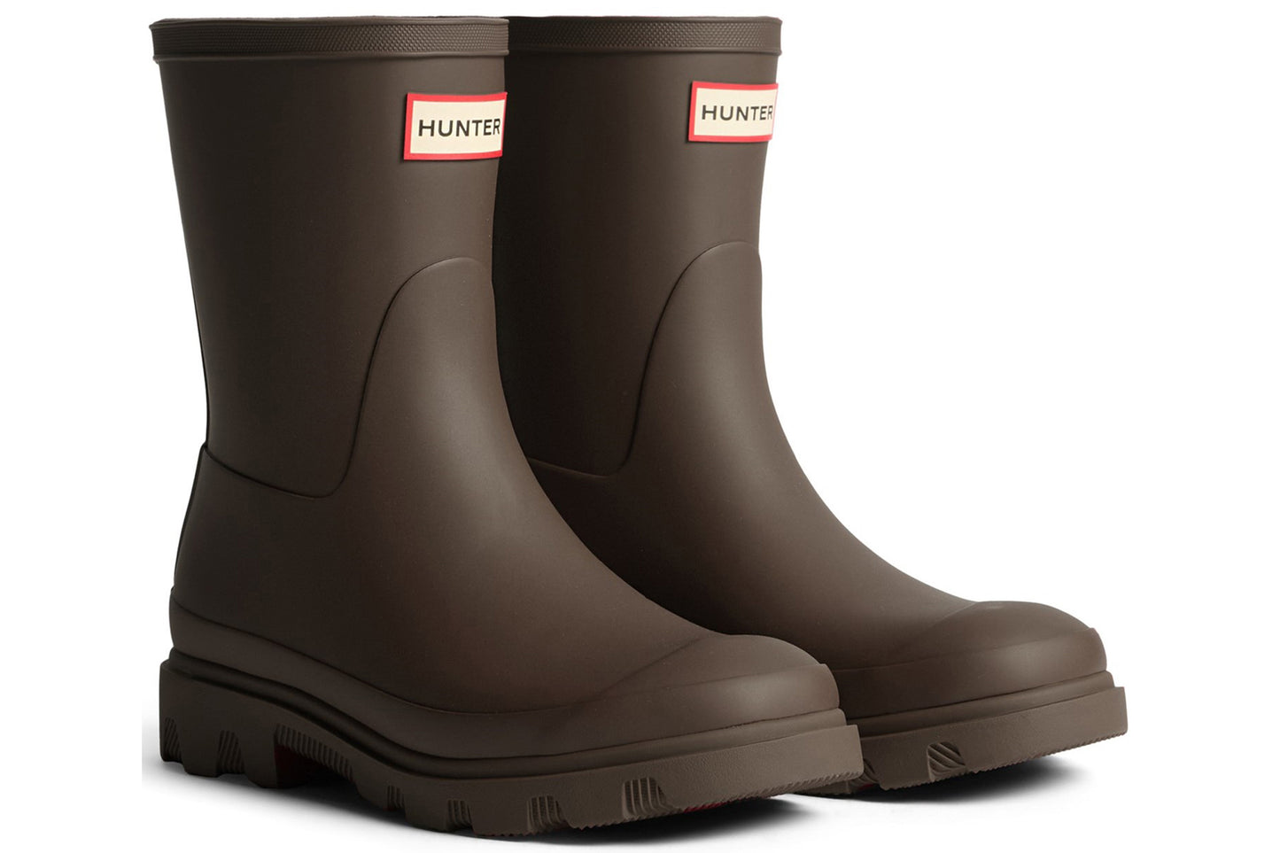 Hunter Downpour Short Chocolate Mens Wellies & Work Boots