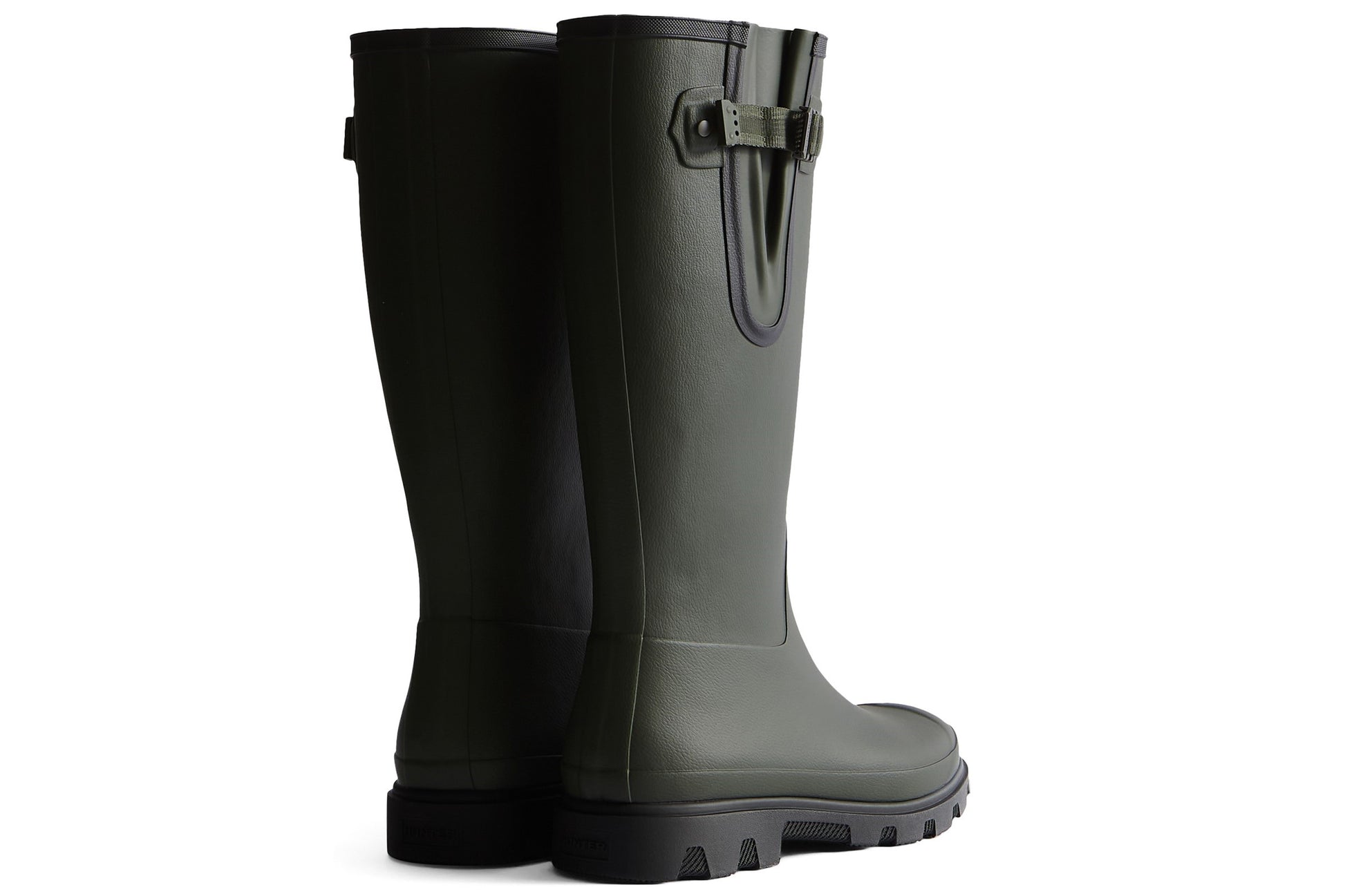 hunter-field-downpour-adjustable-boot-dk-oli-plain-rubber-wellingtons-back-pair