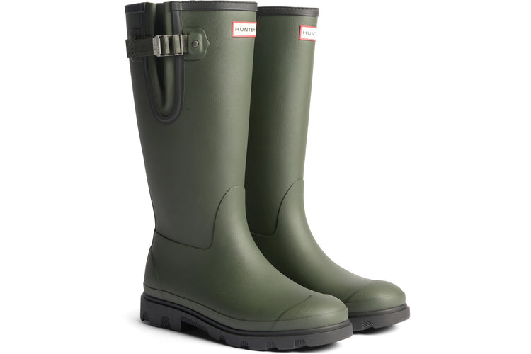 Hunter Field Downpour Dk Olive Womens Wellingtons