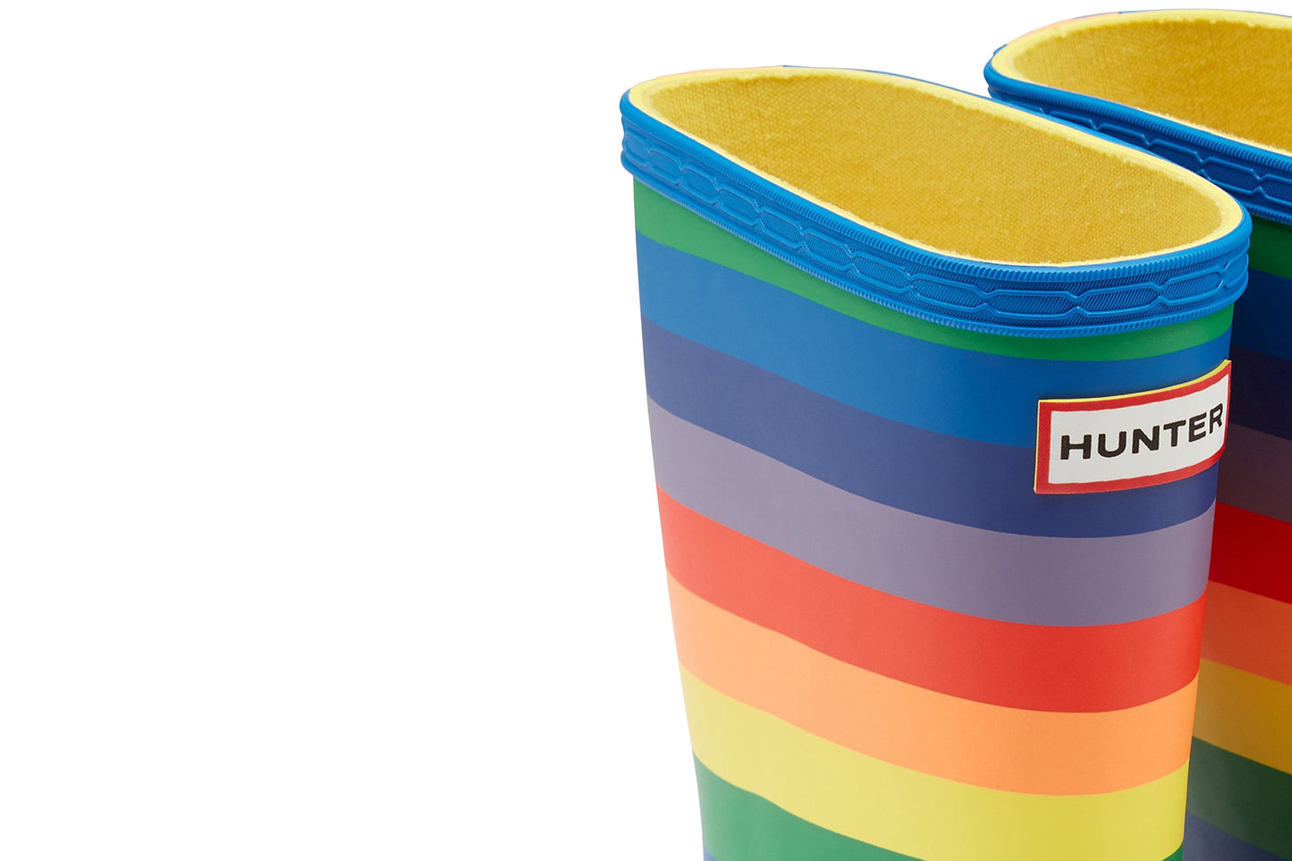 Hunter First Rainbow Print Multicoloured Girls Wellingtons