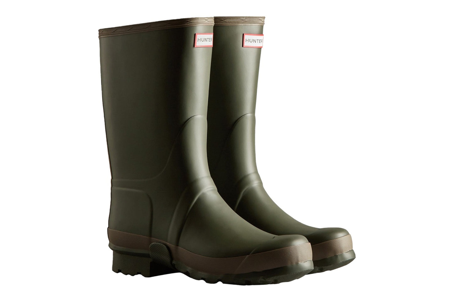 Hunter Gardener Dark Olive Mens Wellies & Work Boots