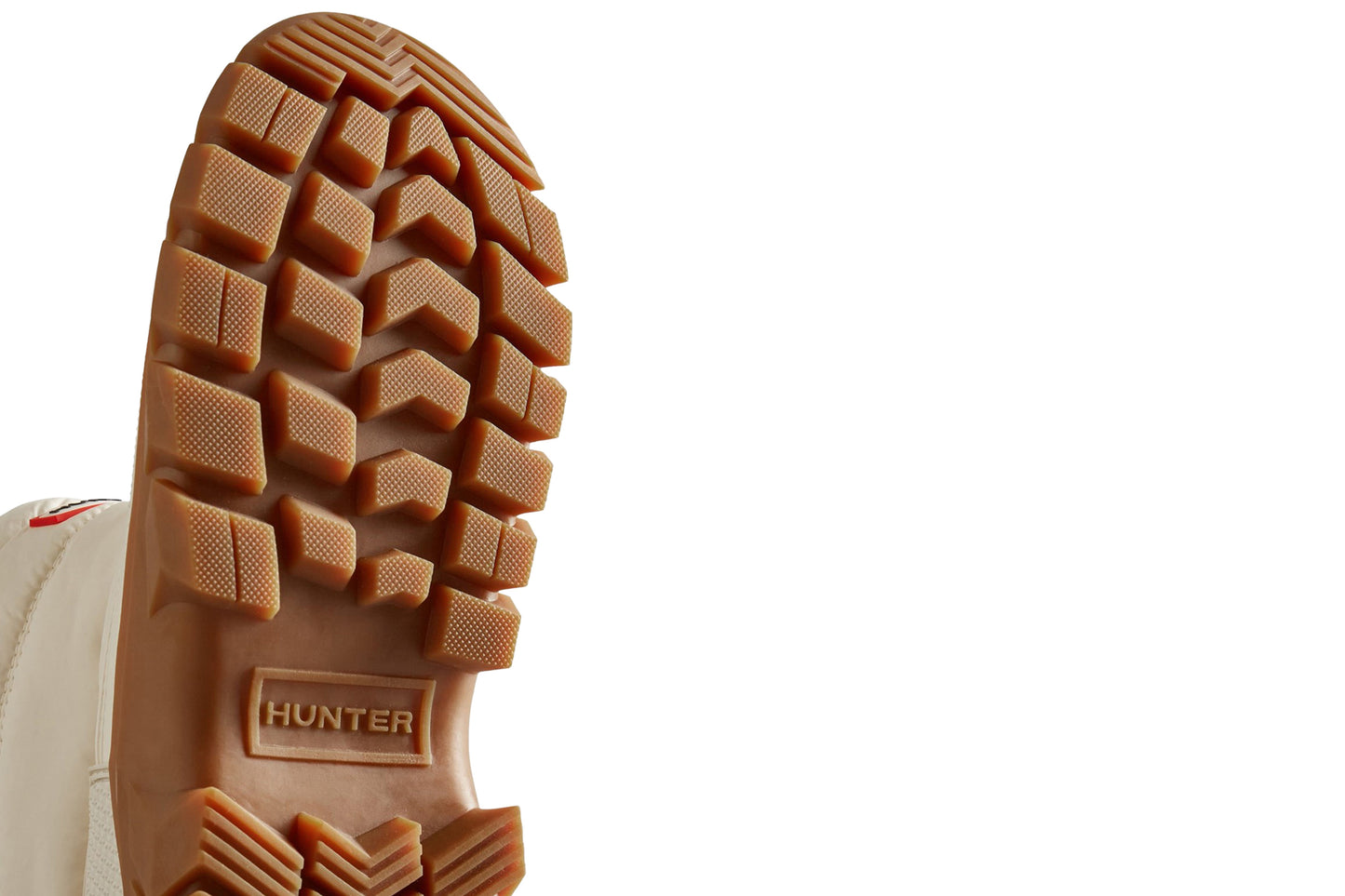 Hunter Intrepid White Willow/Gum Womens Wellingtons