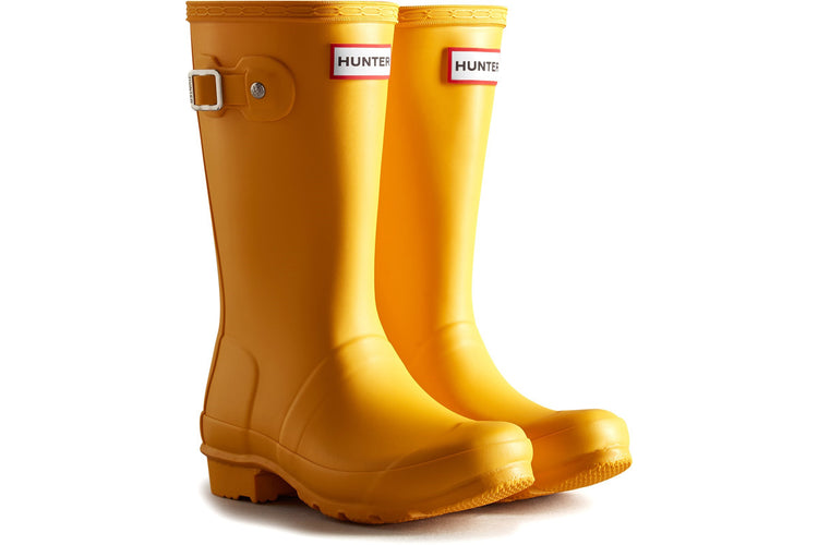 Hunter Junior Orginals Boot Hunter Yellow Boys Wellingtons