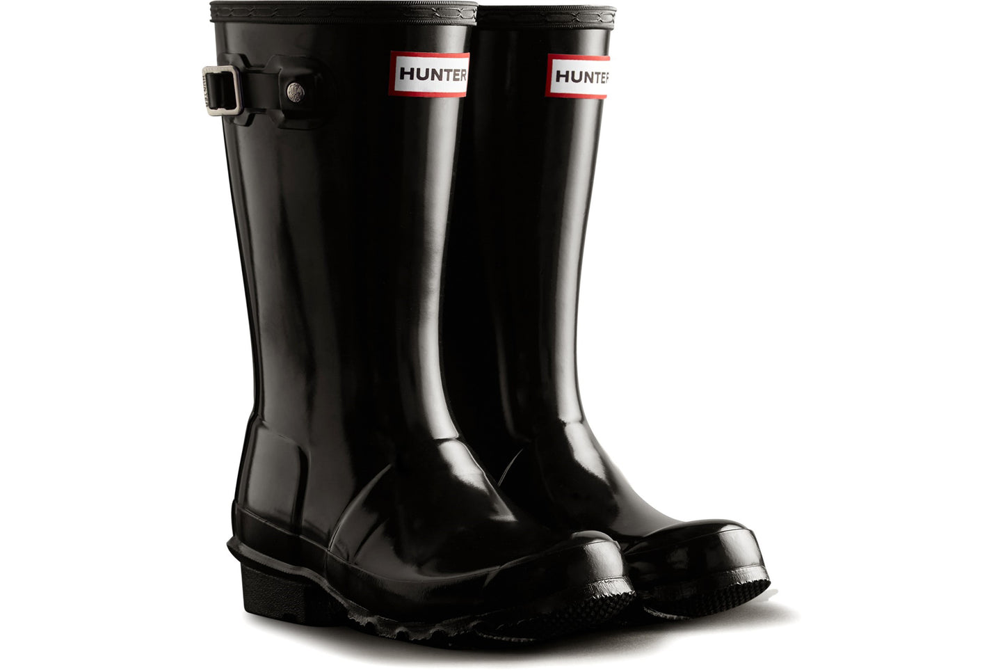 Hunter Junior Original Gloss Boot Black Boys Wellingtons