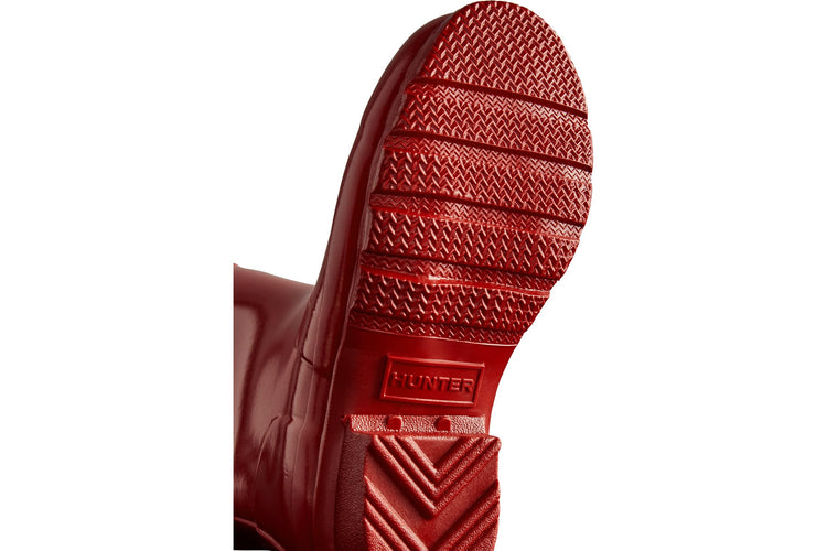 Hunter Junior Orignals Gloss Boot Military Red Boys Wellingtons