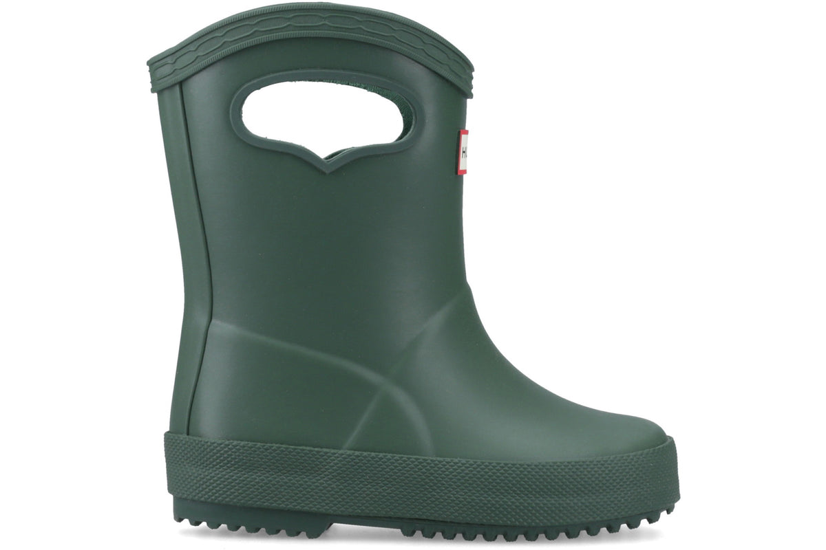 Hunter Kids First Pull on Hunter Green Boys Wellingtons