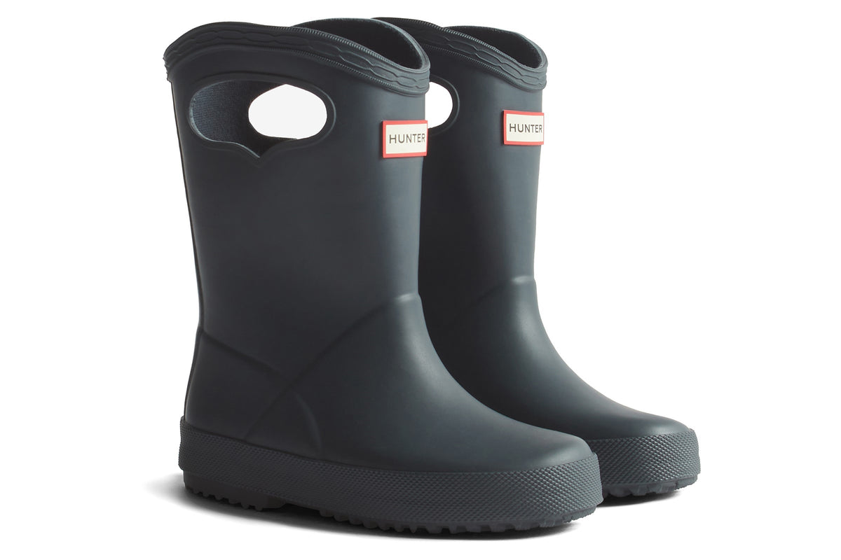 Hunter Kids 1st Pull on Hunter Navy Boys Wellingtons