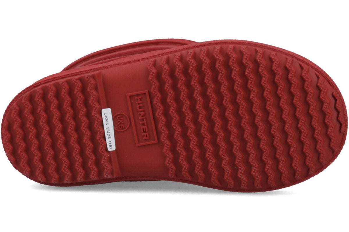 Hunter Kids 1st Pull Up Military Red Boys Wellingtons