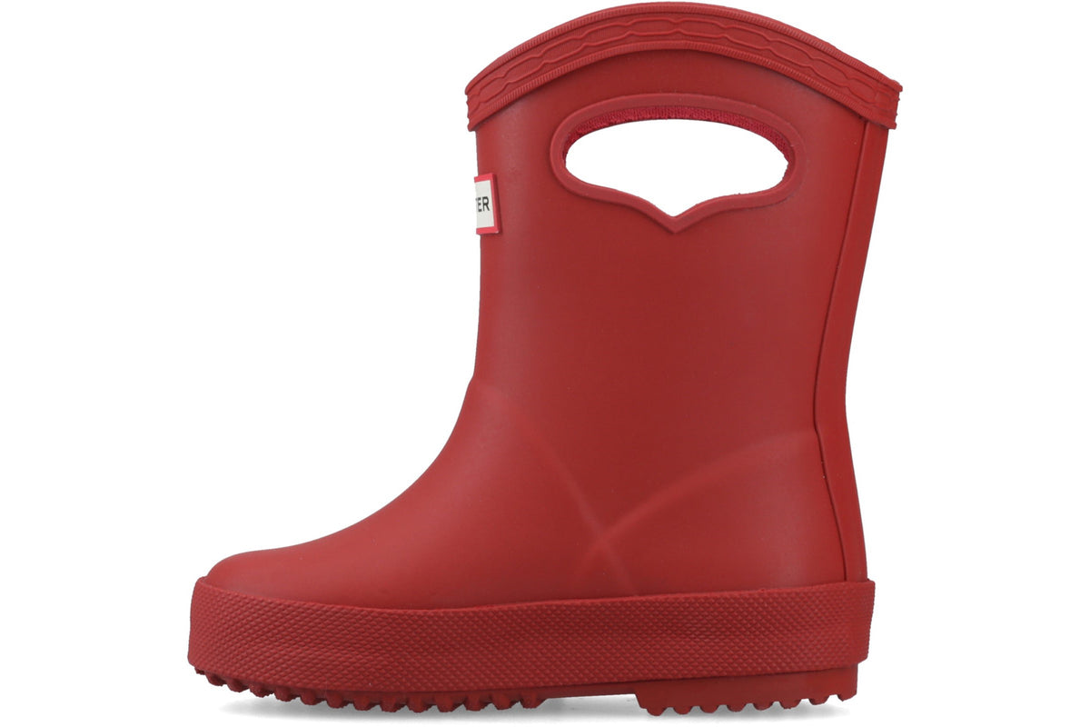 Hunter Kids 1st Pull Up Military Red Boys Wellingtons