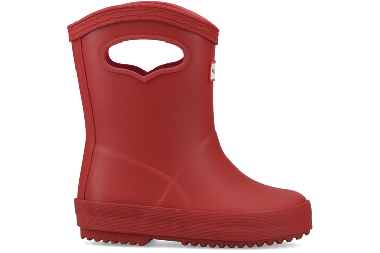 Hunter Kids 1st Pull Up Military Red Boys Wellingtons