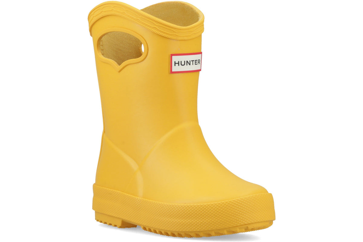 Hunter Kids 1st Pull On Yellow Boys Wellingtons