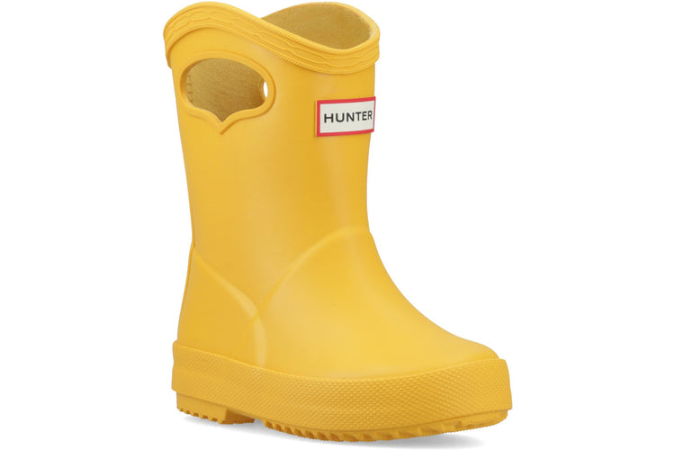 Hunter Kids 1st Pull On Yellow Boys Wellingtons