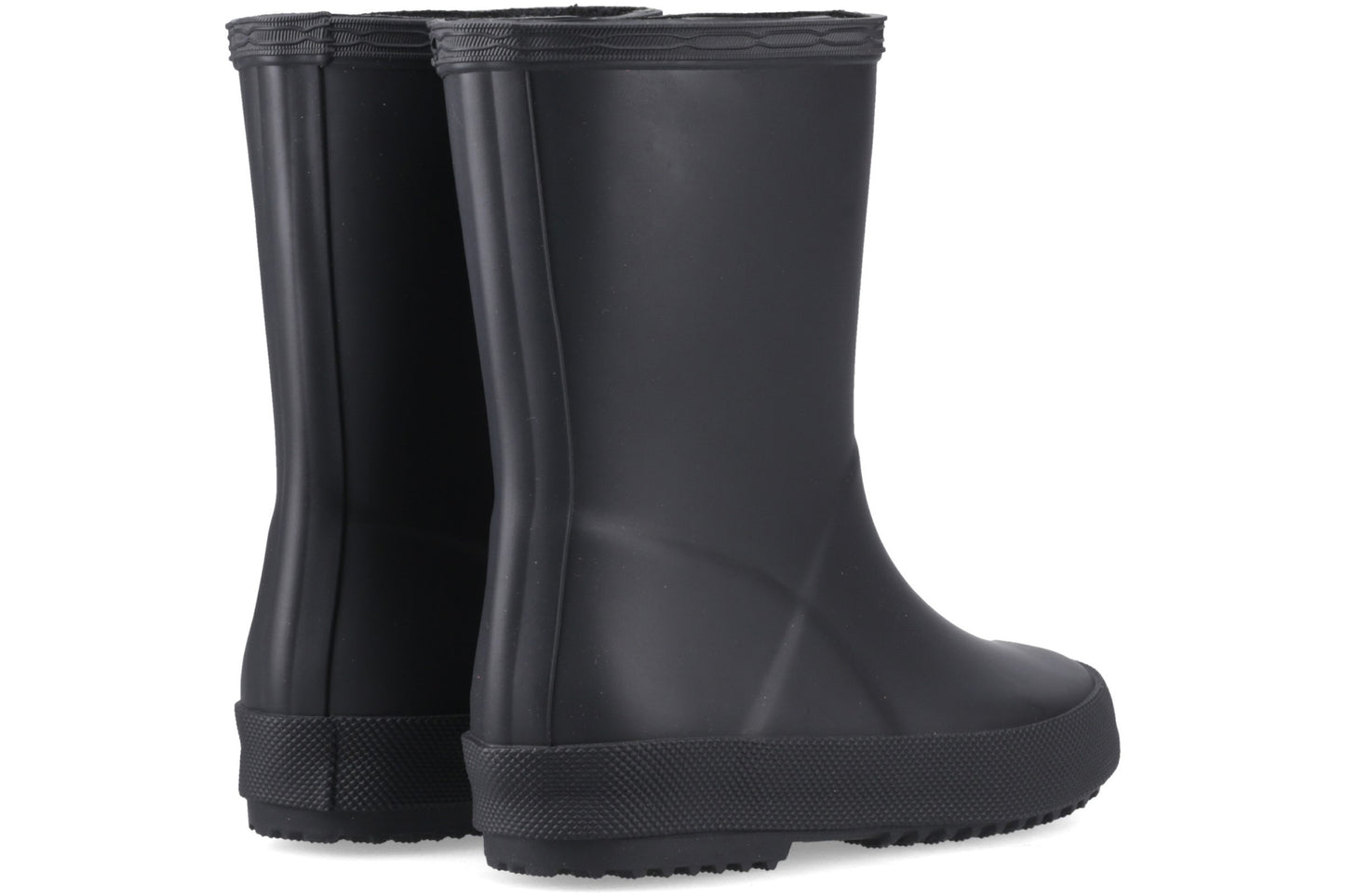 Hunter Kids First (Matte) Black Boys Wellingtons