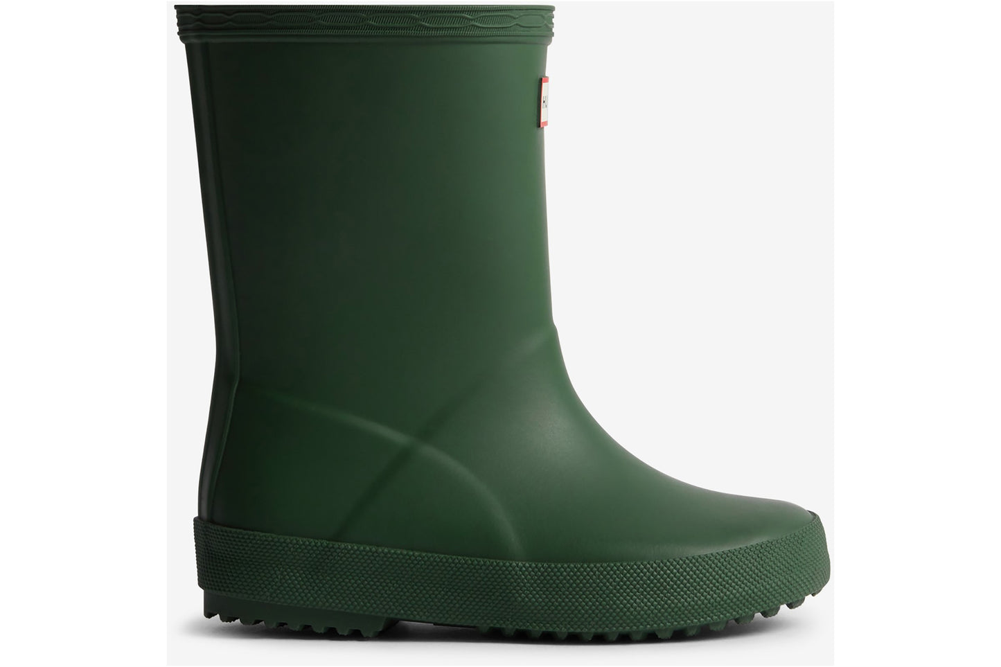 Hunter Kids First (Matte) Green Boys Wellingtons