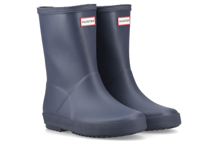 Hunter Kids First (Matte) Navy Boys Wellingtons