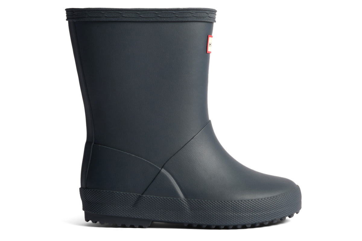 Hunter Kids First Insulated Hunter Navy Boys Wellingtons