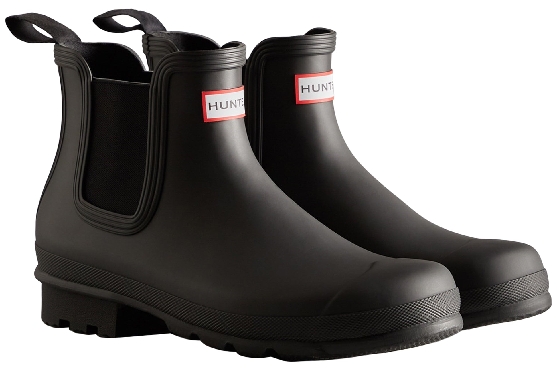 hunter-original-chelsea-black-plain-rubber-wellingtons-right-angle-pair