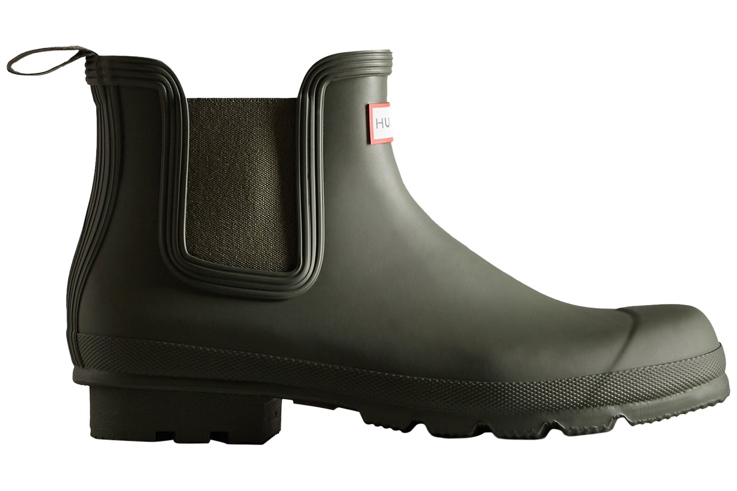 Hunter Original Chelsea Dark Olive Mens Wellies & Work Boots