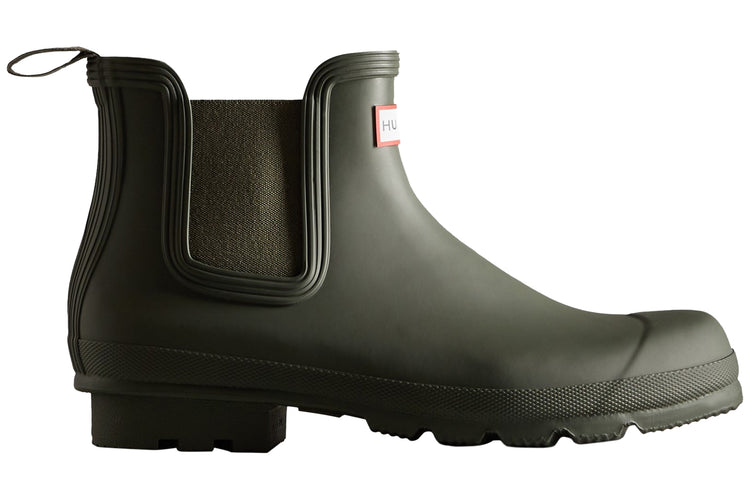 Hunter Original Chelsea Dark Olive Mens Wellies & Work Boots