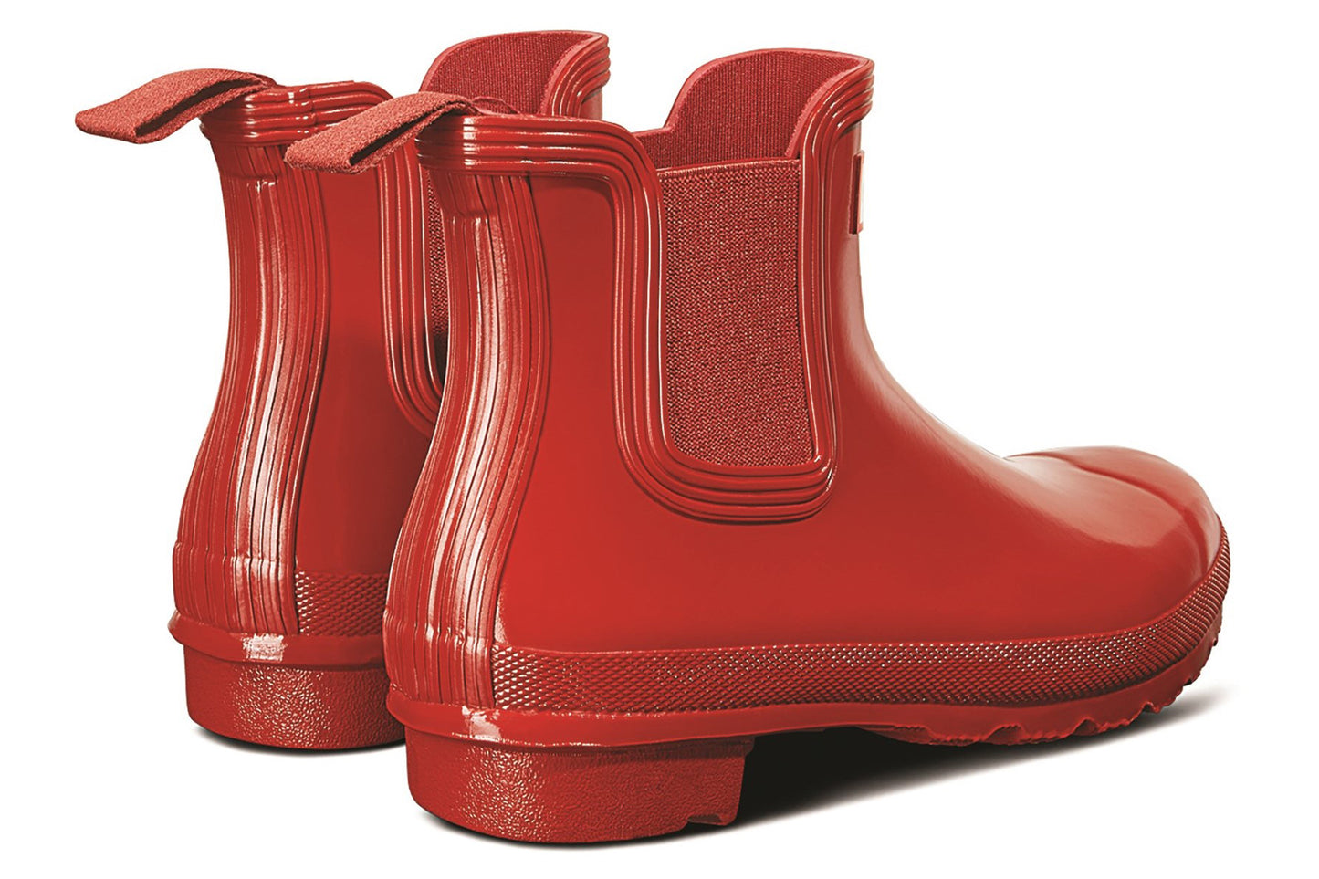 Hunter Original Chelsea Gloss Military Red Womens Wellingtons