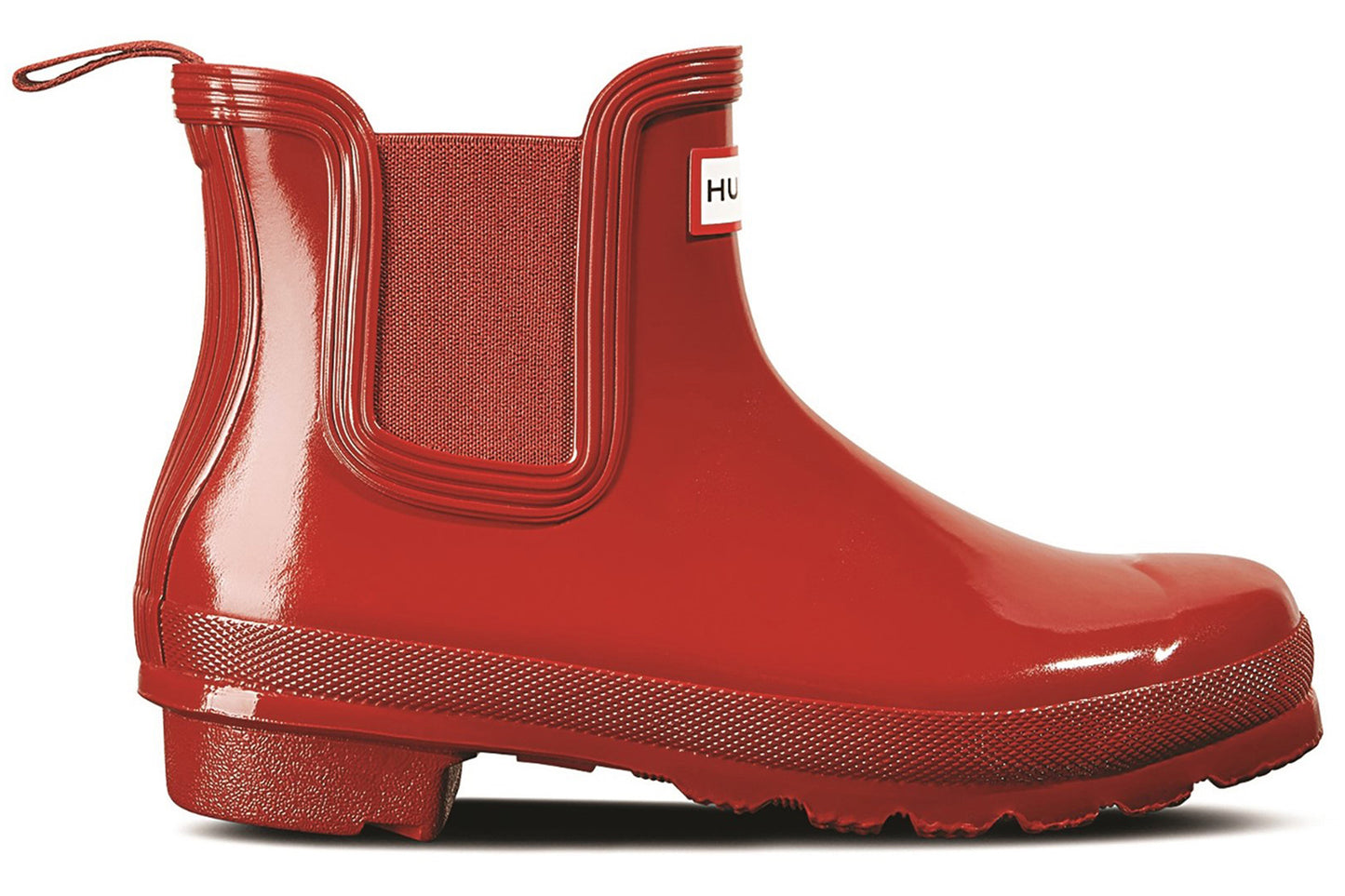 Hunter Original Chelsea Gloss Military Red Womens Wellingtons