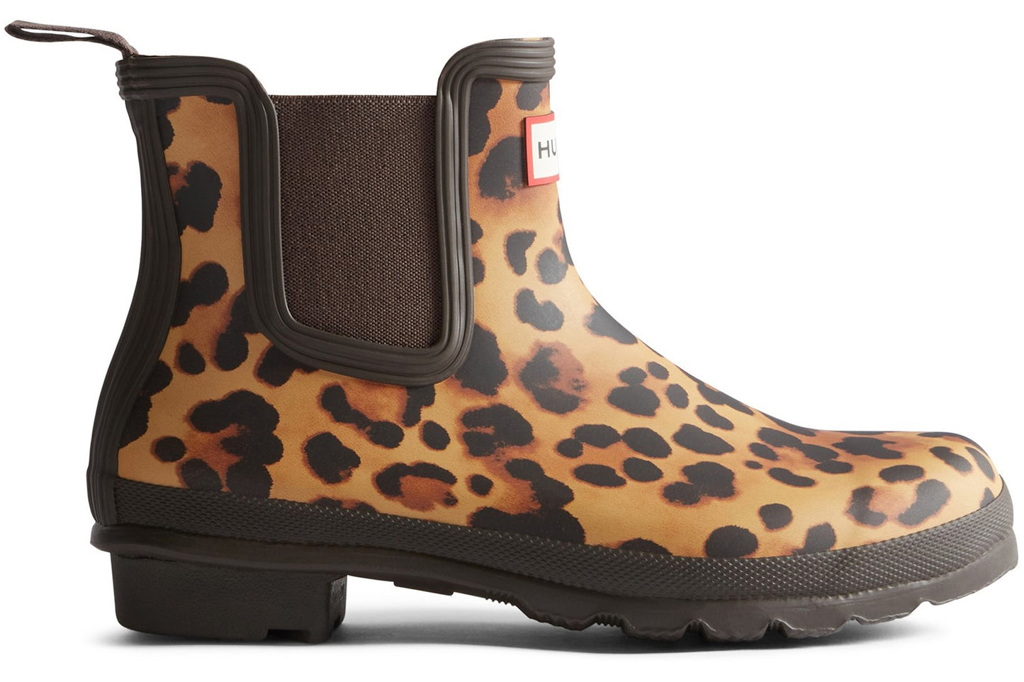 Hunter Original Chelsea Leopard Leopard Print Womens Wellingtons