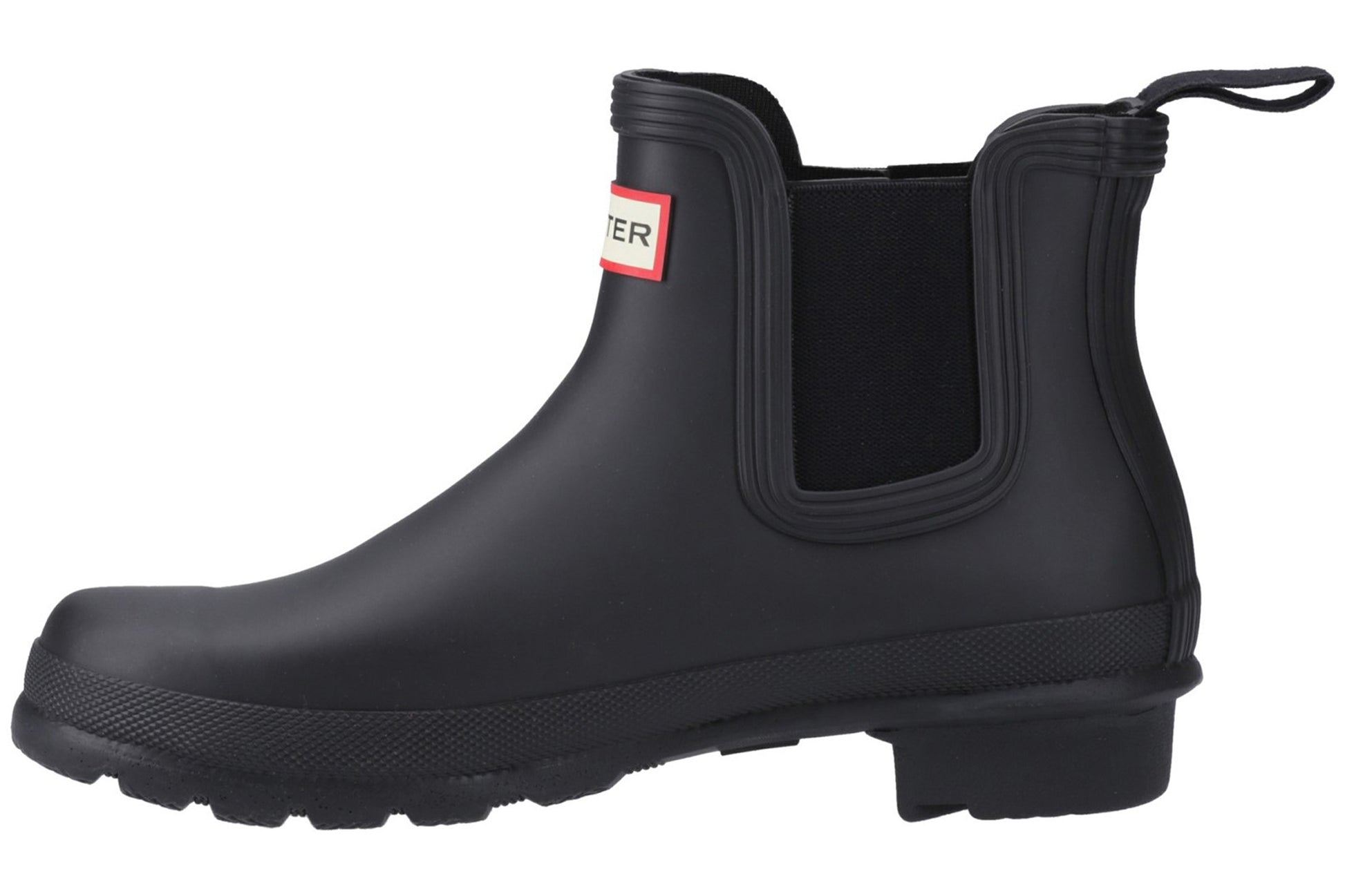 hunter-original-chelsea-newblk-patterned-wellingtons-left-flat